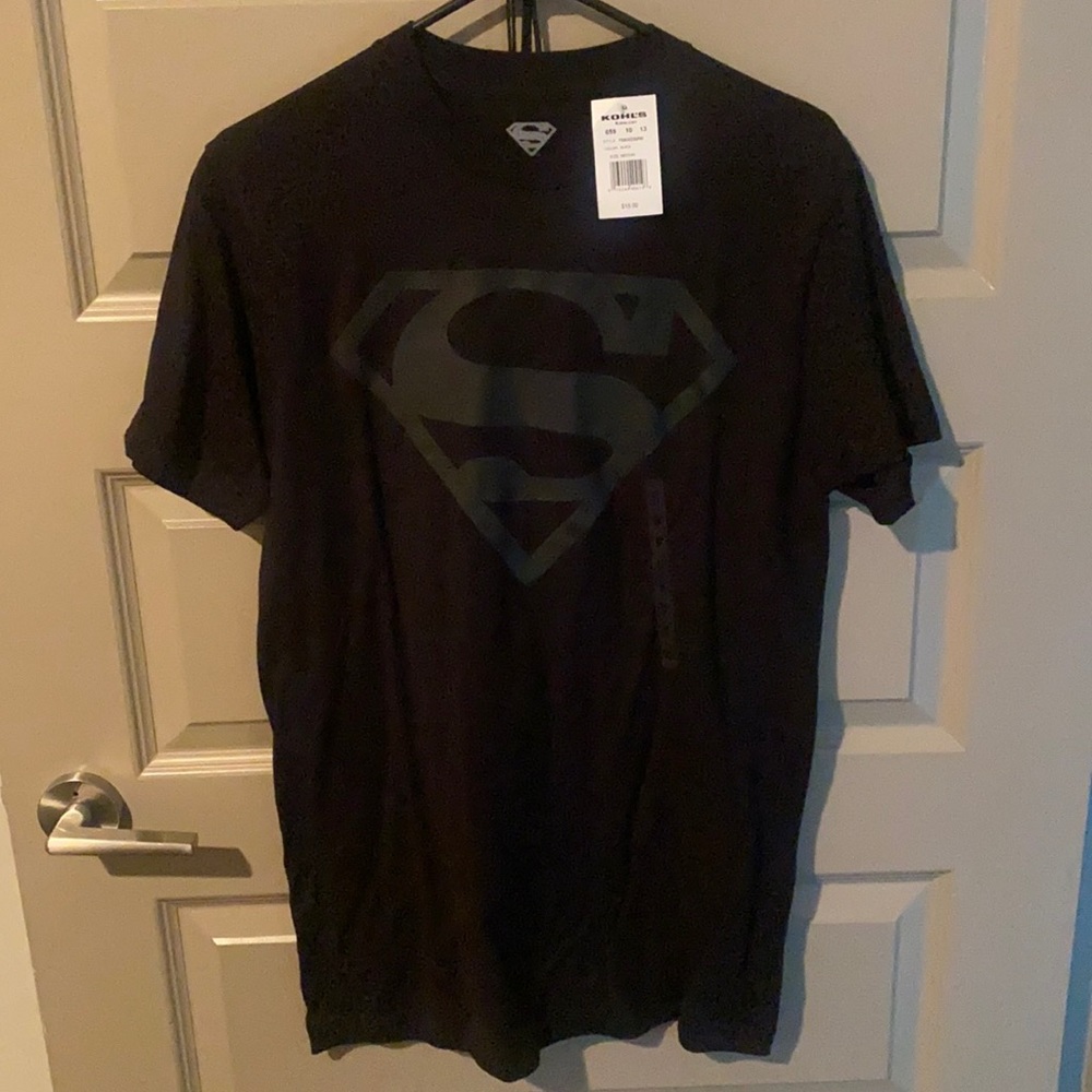 Black Superman t shirt size Medium never worn
